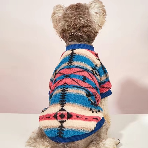 Sweater for Small Dog With Aztec Pattern - Picture 2 of 5